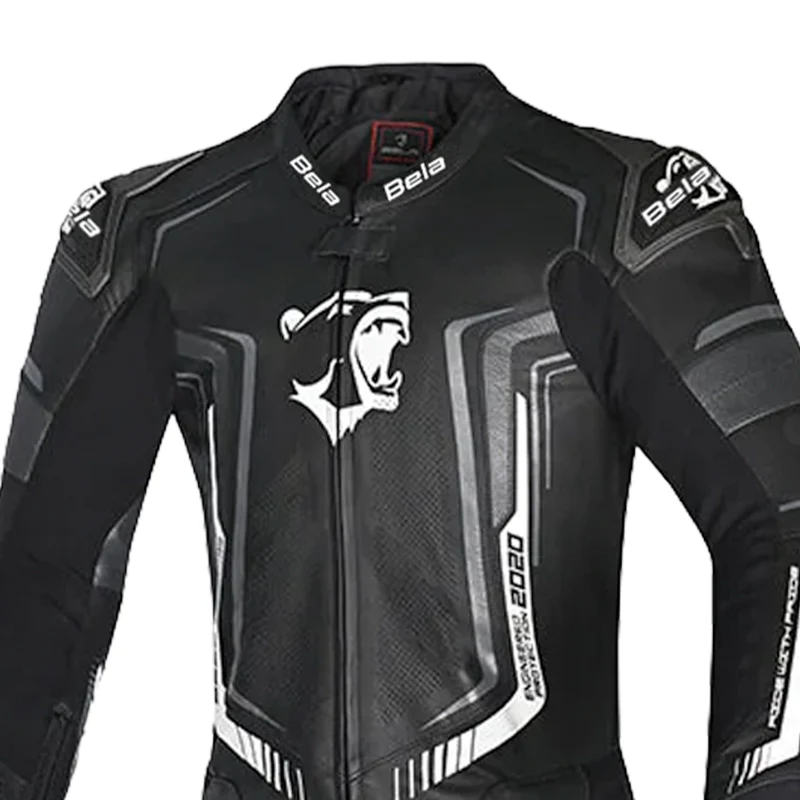 BELA BEAST 2 PC MONO DE MOTO NEGRO ANTRACITA BLANCO