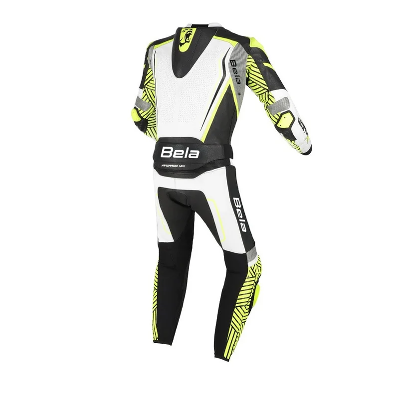 BELA NORTH STAR 2 PC MONO DE MOTO NEGRO BLANCO AMARILLO FLOU