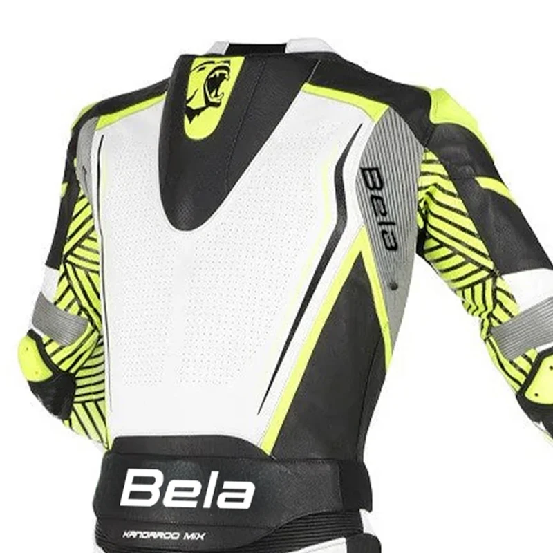 BELA NORTH STAR 2 PC MONO DE MOTO NEGRO BLANCO AMARILLO FLOU