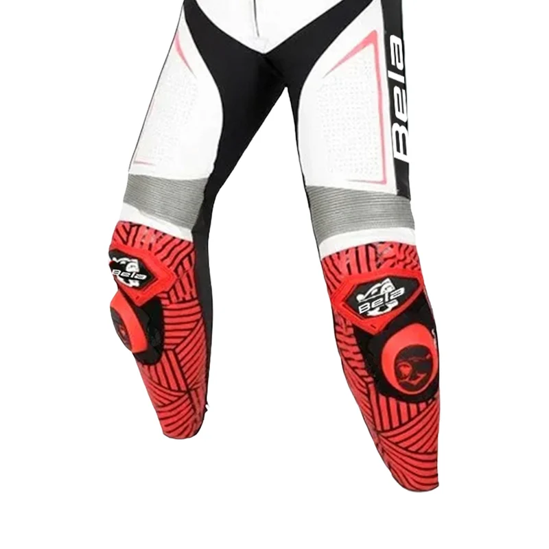 BELA NORTH STAR 2 PC MONO DE MOTO NEGRO BLANCO ROJO