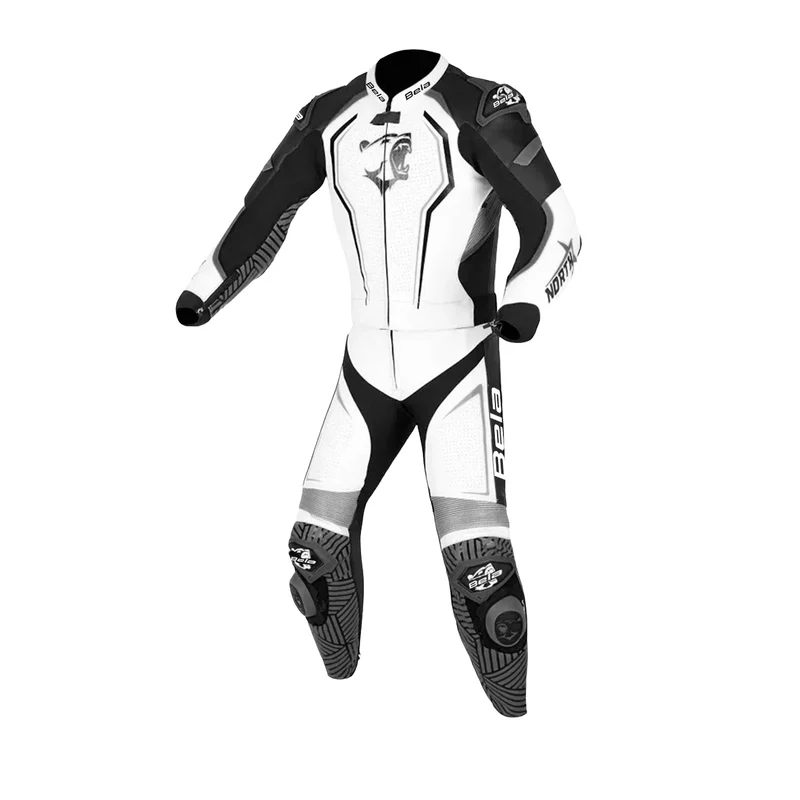 BELA NORTH STAR 2 PC MONO DE MOTO NEGRO BLANCO