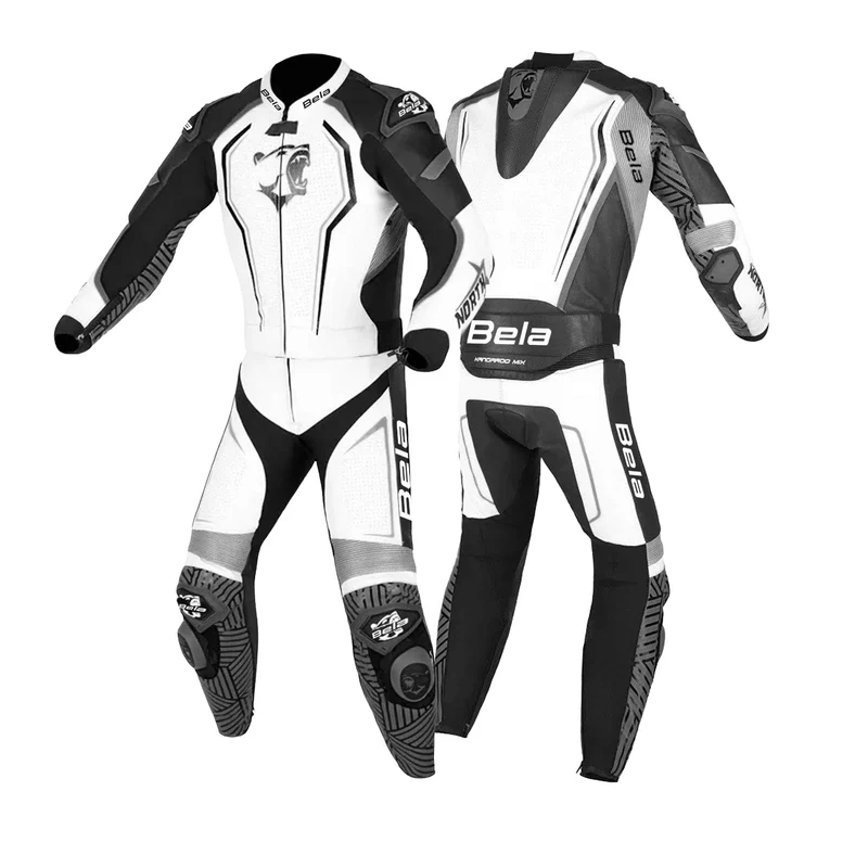BELA NORTH STAR 2 PC MONO DE MOTO NEGRO BLANCO