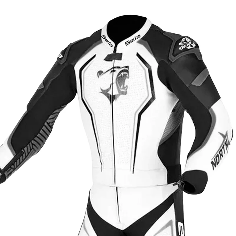 BELA NORTH STAR 2 PC MONO DE MOTO NEGRO BLANCO