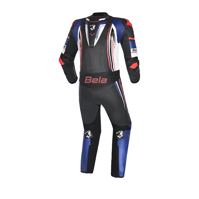 BELA BEAST 1 PC MONO DE MOTO NEGRO BLANCO AZUL ROJO