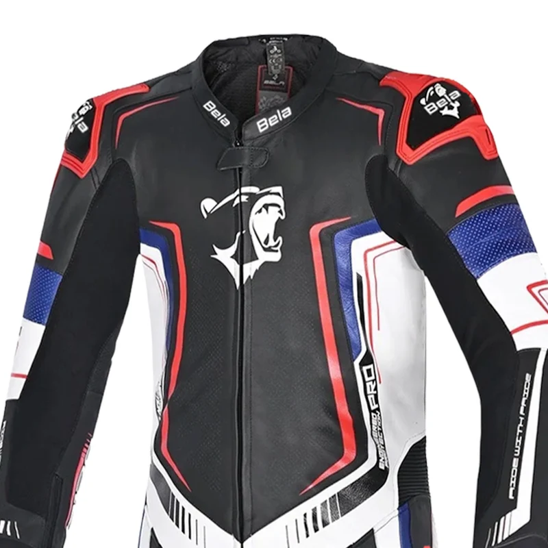 BELA BEAST 1 PC MONO DE MOTO NEGRO BLANCO AZUL ROJO