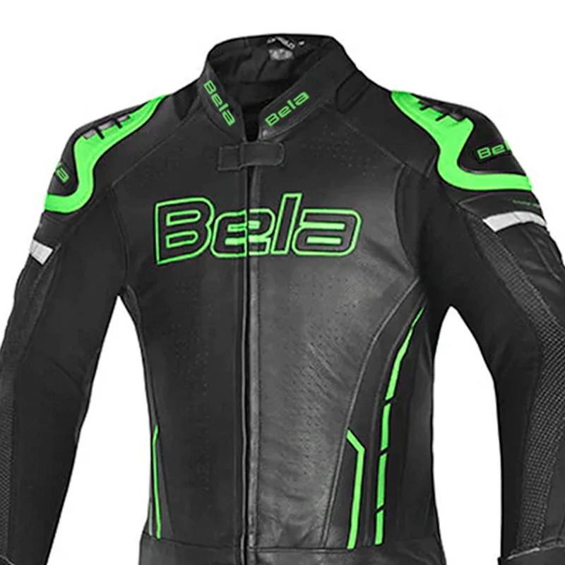 BELA ROCKET MIX KANGROO 2 PC MONO DE MOTO HOMBRE PIEL NEGRO VERDE