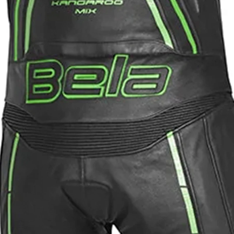 BELA ROCKET MIX KANGROO 2 PC MONO DE MOTO HOMBRE PIEL NEGRO VERDE
