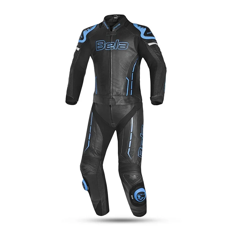 BELA ROCKET MIX KANGROO 2 PC MONO DE MOTO HOMBRE PIEL NEGRO AZUL