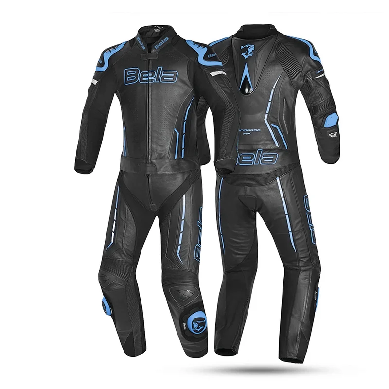 BELA ROCKET MIX KANGROO 2 PC MONO DE MOTO HOMBRE PIEL NEGRO AZUL
