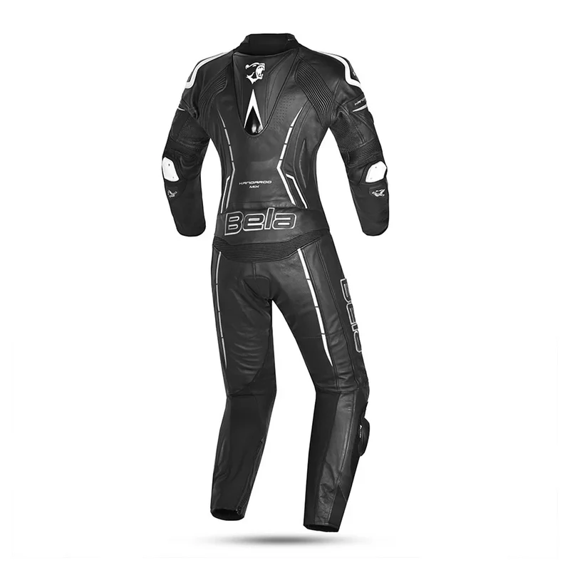 BELA ROCKET MIX KANGAROO 2 PC MONO DE MOTO MUJER NEGRO BLANCO