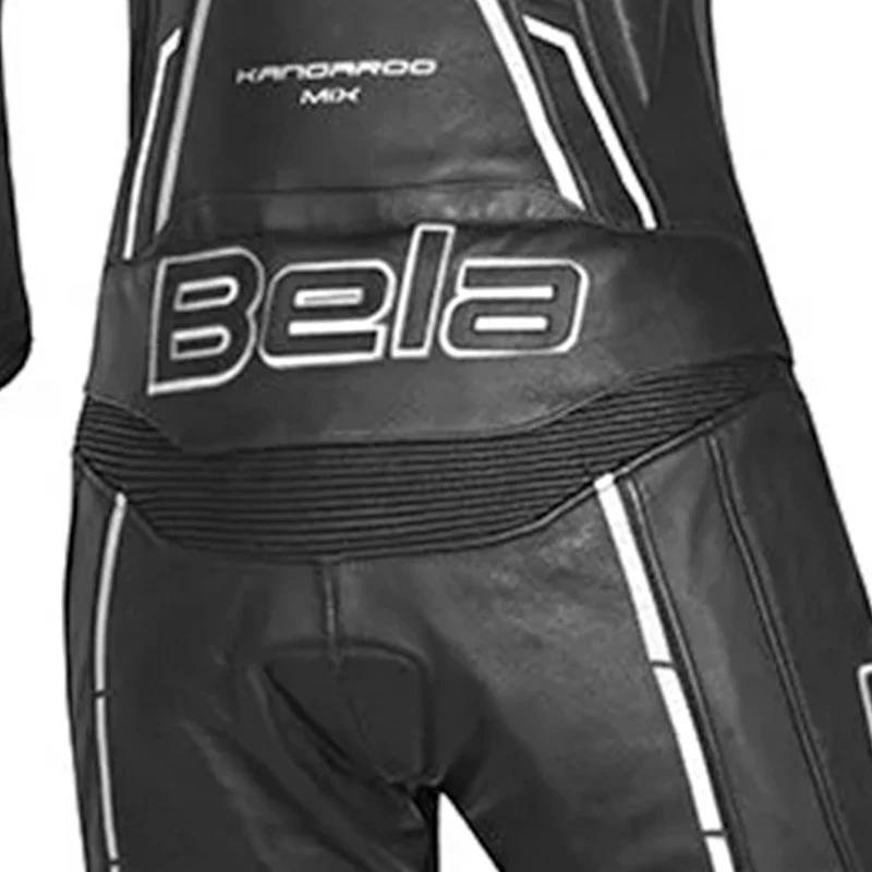 BELA ROCKET MIX KANGAROO 2 PC MONO DE MOTO MUJER NEGRO BLANCO