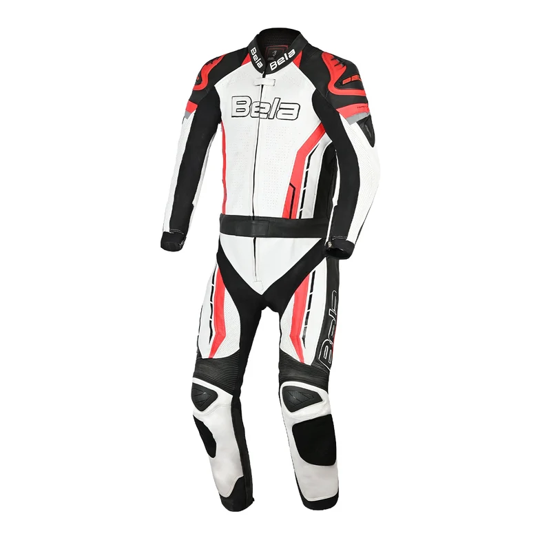 BELA ROCKET MIX KANGROO 2 PC MONO DE MOTO HOMBRE NEGRO BLANCO ROJO