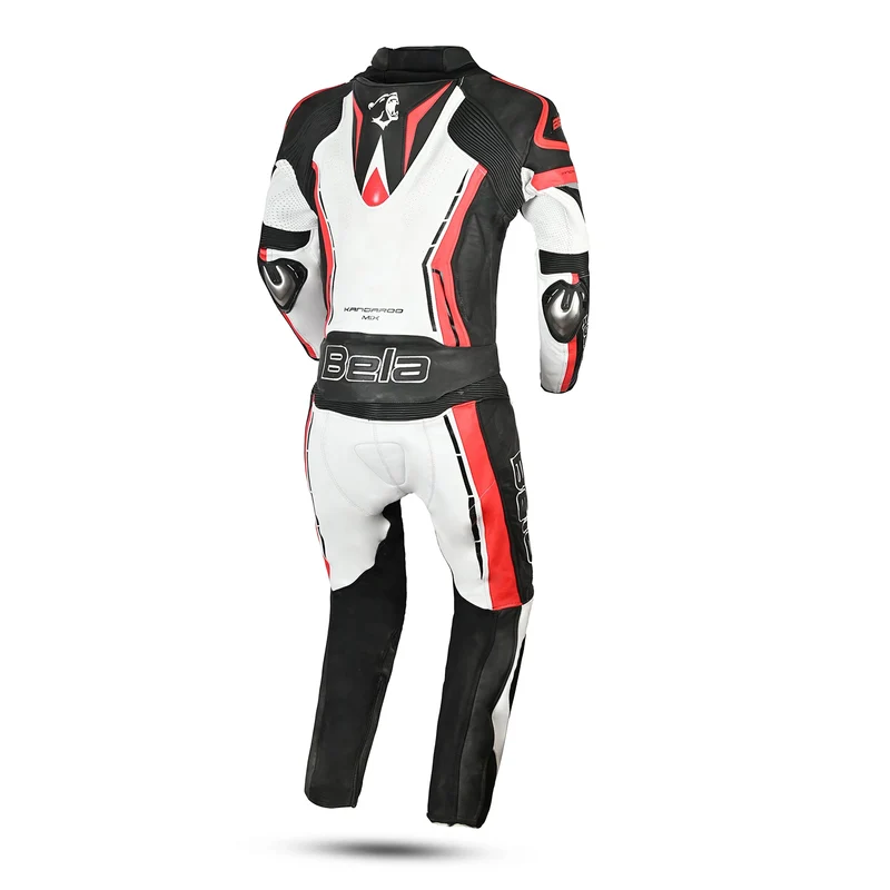 BELA ROCKET MIX KANGROO 2 PC MONO DE MOTO HOMBRE NEGRO BLANCO ROJO