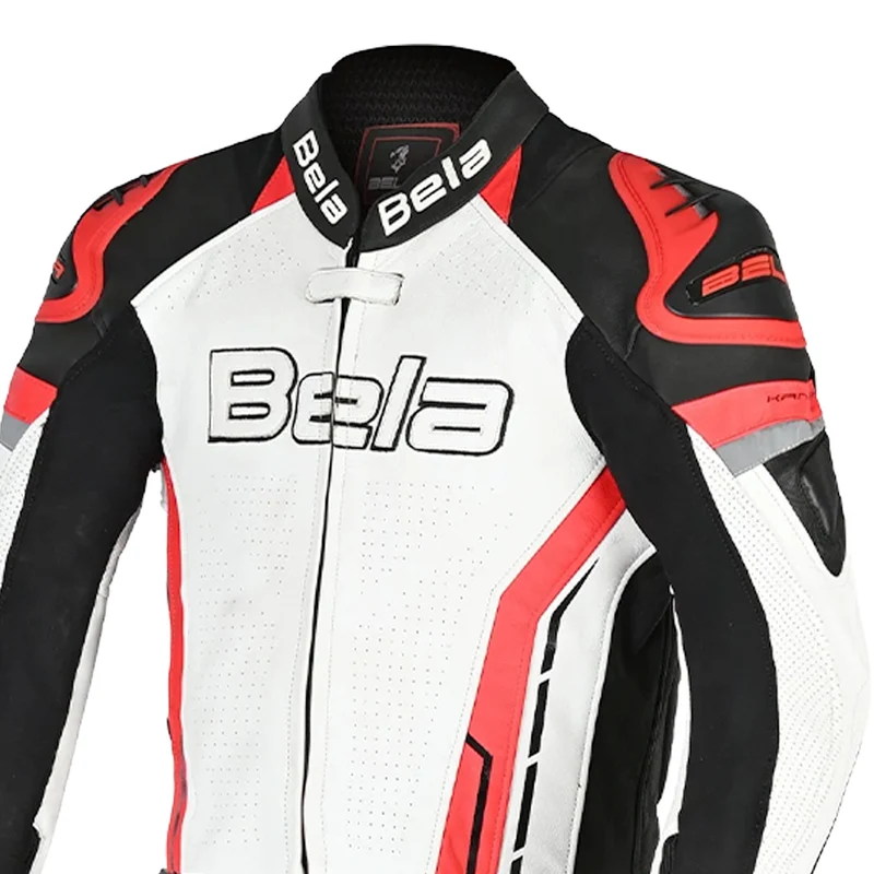 BELA ROCKET MIX KANGROO 2 PC MONO DE MOTO HOMBRE NEGRO BLANCO ROJO