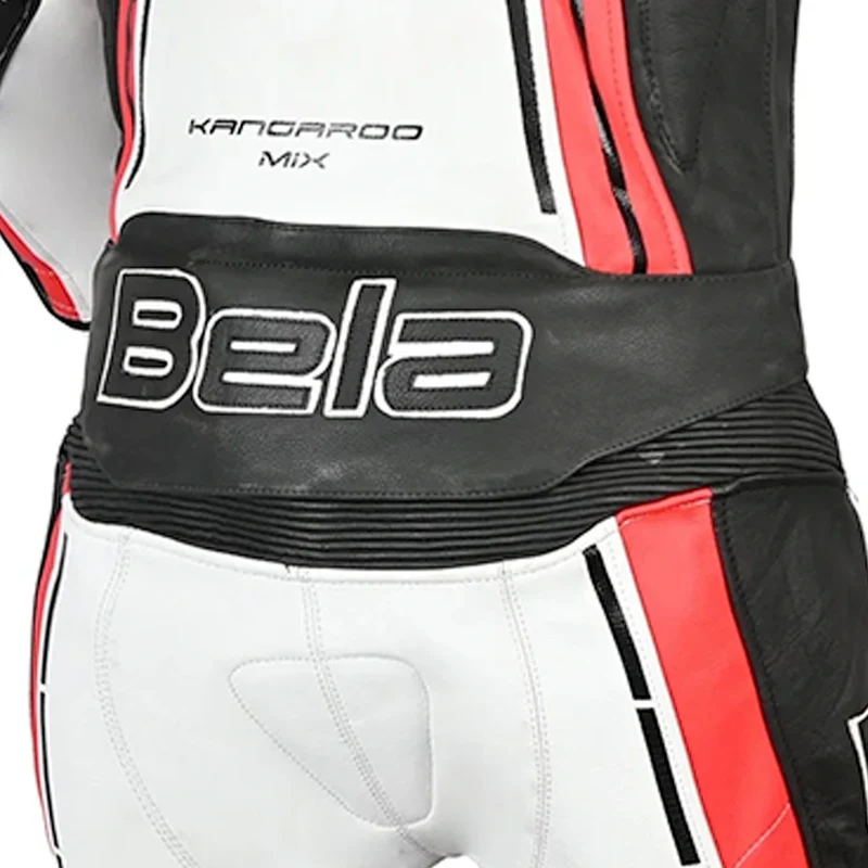 BELA ROCKET MIX KANGROO 2 PC MONO DE MOTO HOMBRE NEGRO BLANCO ROJO