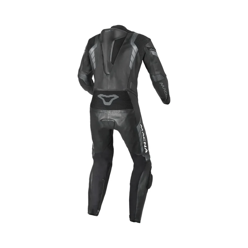 MACNA VARSHALL 1 PIEZA MOTO PERFORADO TRAJE DE CUERO NEGRO