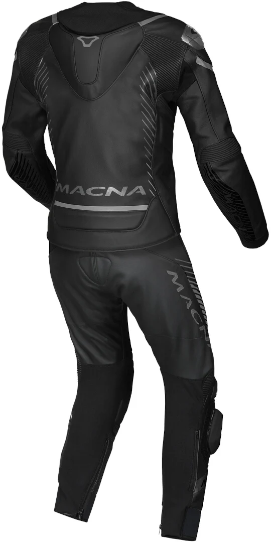 MACNA TRONNIQ 2 PIEZA MOTO PERFORADO TRAJE DE CUERO SEÑORAS NEGRO