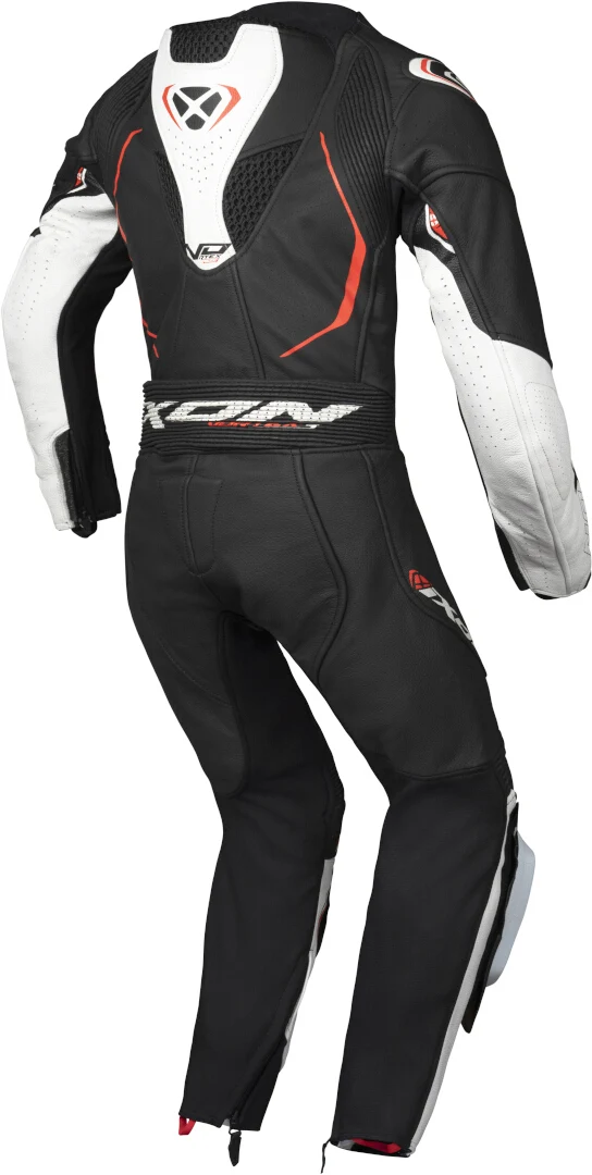 IXON VORTEX 3 NIÑOS 1 PIEZA MOTO TRAJE DE CUERO NEGRO BLANCO