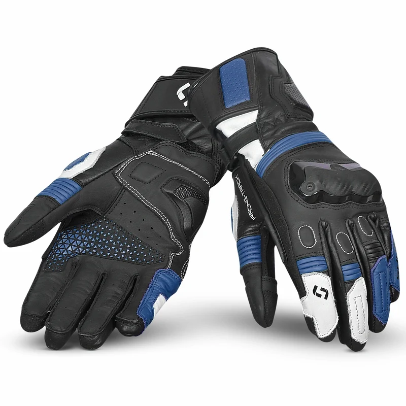 SHUA RANGER PRO GUANTES DE MOTO NEGRO BLANCO AZUL