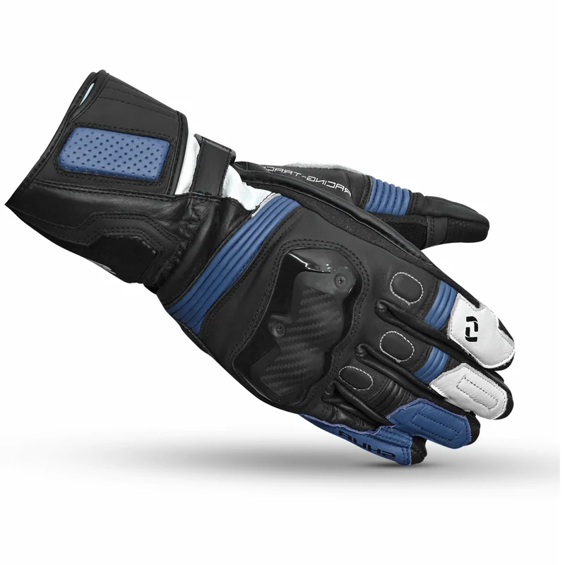 SHUA RANGER PRO GUANTES DE MOTO NEGRO BLANCO AZUL