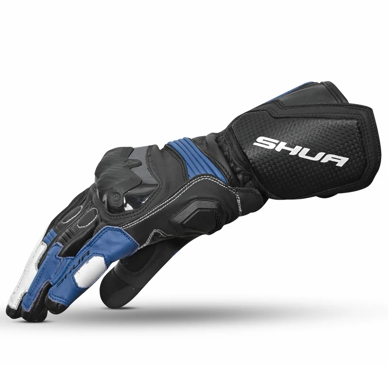 SHUA RANGER PRO GUANTES DE MOTO NEGRO BLANCO AZUL