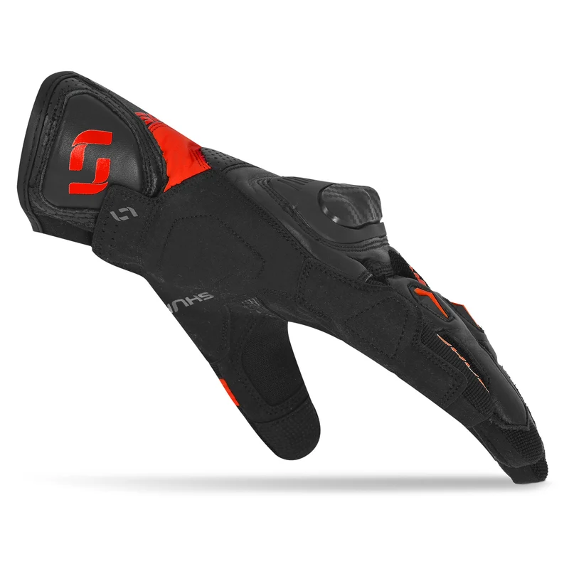 SHUA PROTON GUANTES DE MOTO NEGRO ROJO
