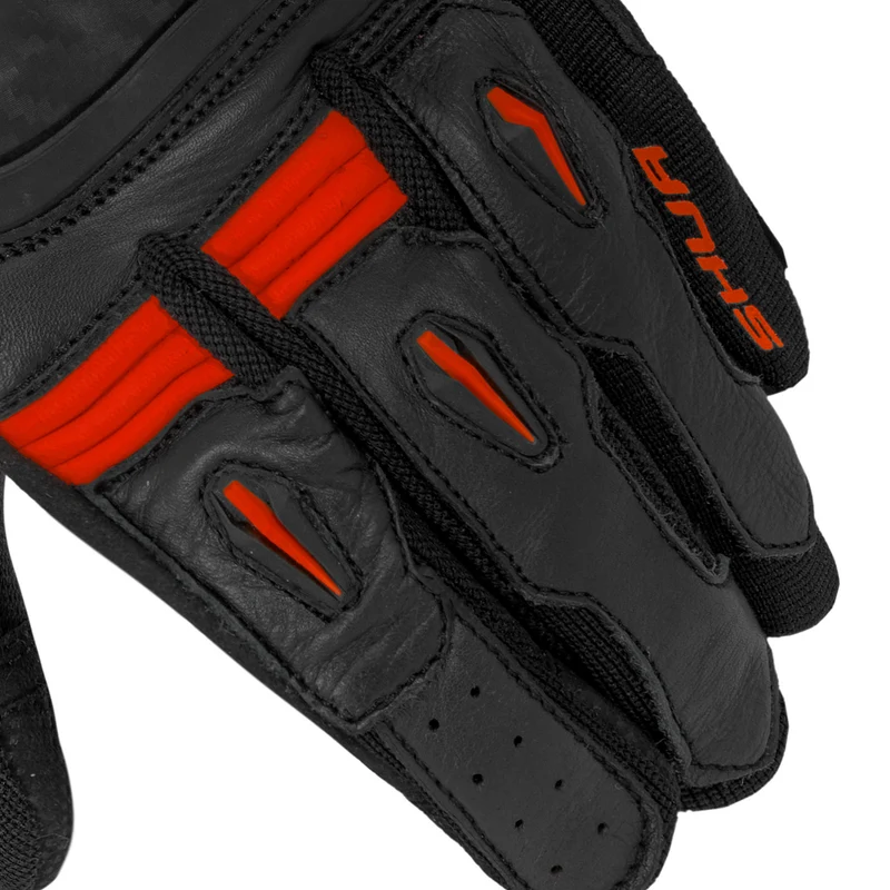 SHUA PROTON GUANTES DE MOTO NEGRO ROJO