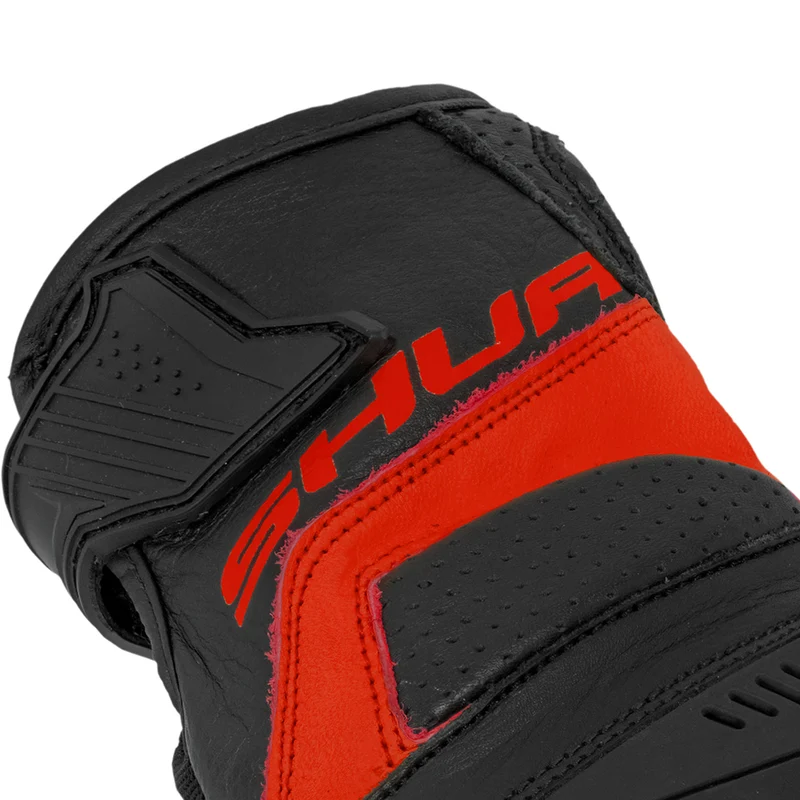 SHUA PROTON GUANTES DE MOTO NEGRO ROJO