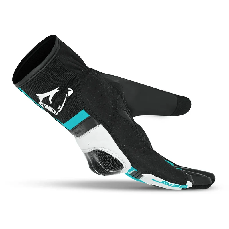 BELA AIR FLOW GUANTES DE MOTO DE PIEL MUJER NEGRO TURQUOISE