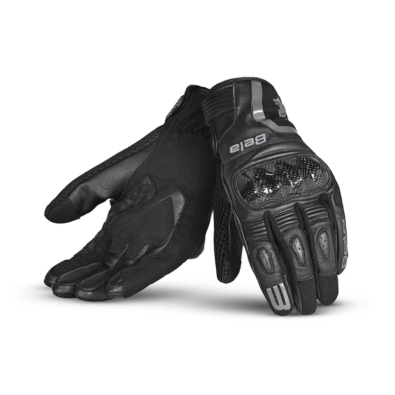 BELA AIR FLOW GUANTES DE MOTO DE PIEL MUJER NEGRO