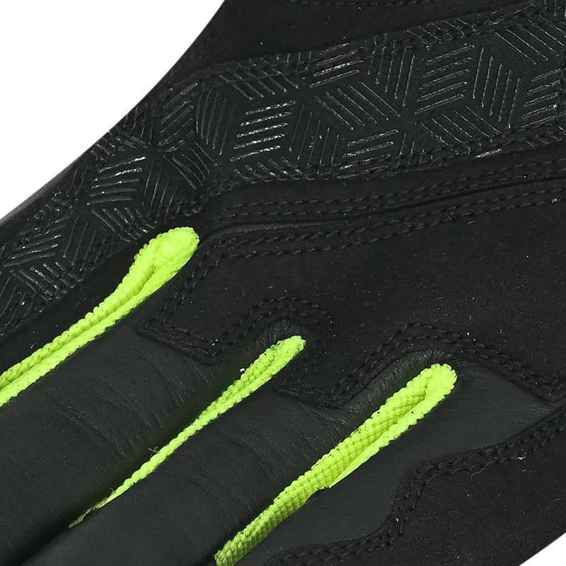 BELA AIR FLOW GUANTES DE MOTO DE PIEL NEGRO BLANCO AMARILLO FLOU