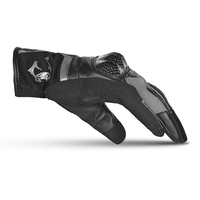 BELA AIR FLOW GUANTES DE MOTO DE PIEL NEGRO GRIS