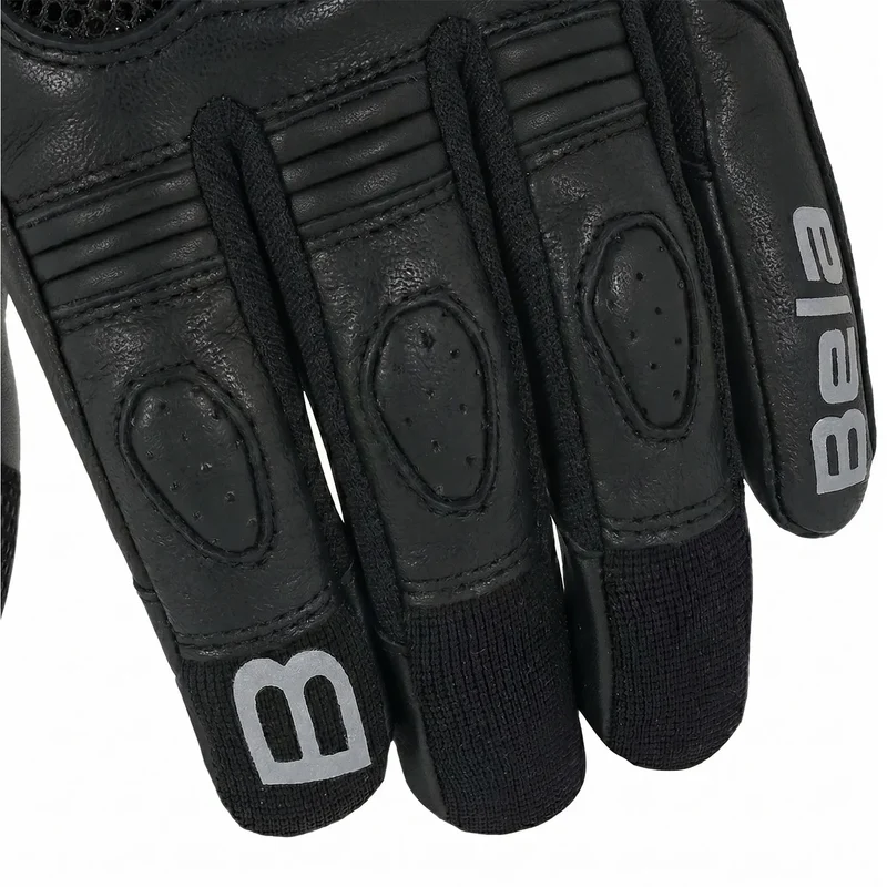 BELA AIR FLOW GUANTES DE MOTO DE PIEL NEGRO