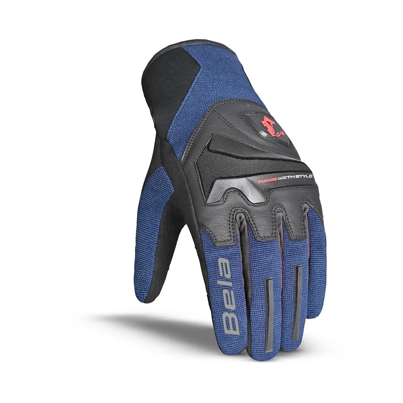BELA STAR GUANTES DE MOTO TEXTIL AZUL NEGRO