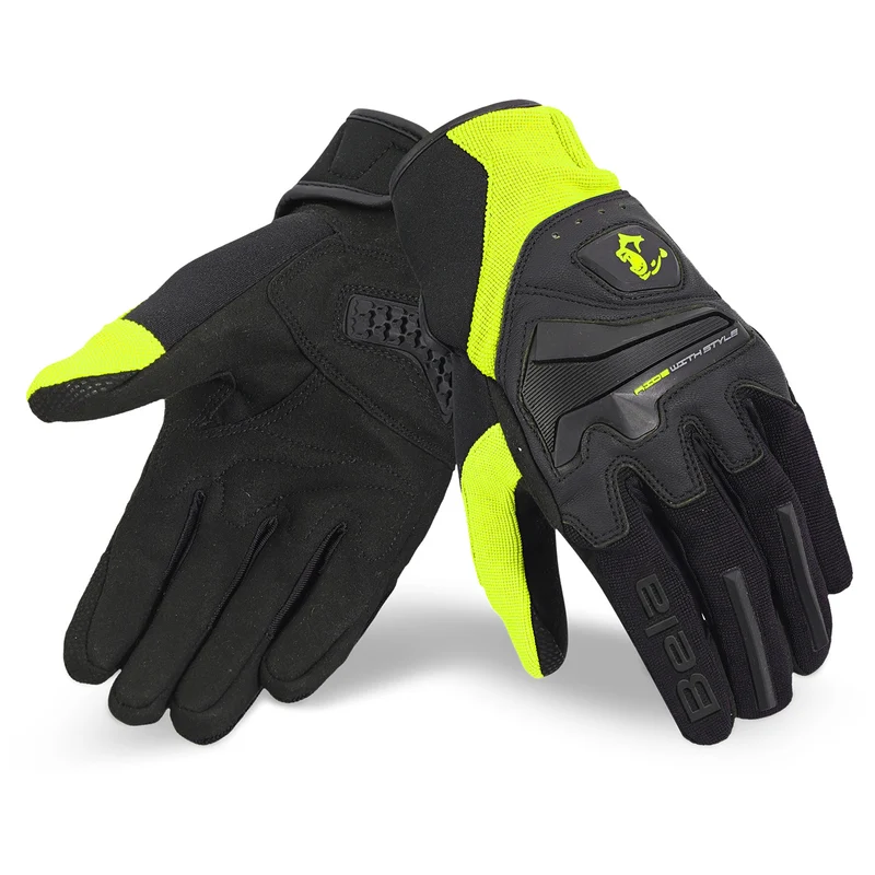 BELA STAR GUANTES DE MOTO TEXTIL AMARILLO NEGRO