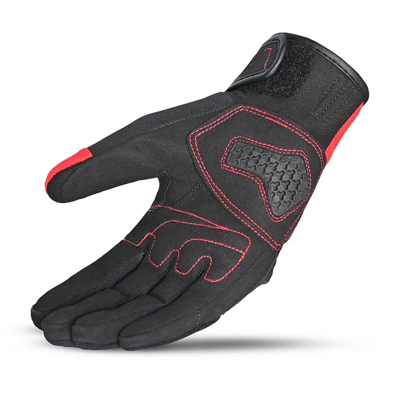 BELA STAR GUANTES DE MOTO TEXTIL NEGRO ROJO