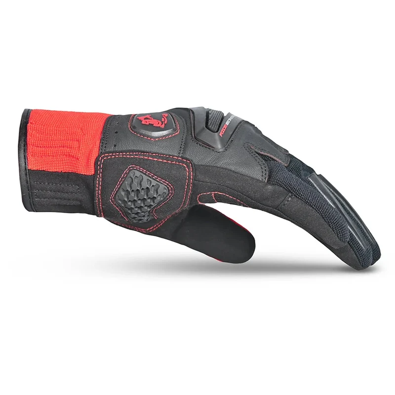 BELA STAR GUANTES DE MOTO TEXTIL NEGRO ROJO