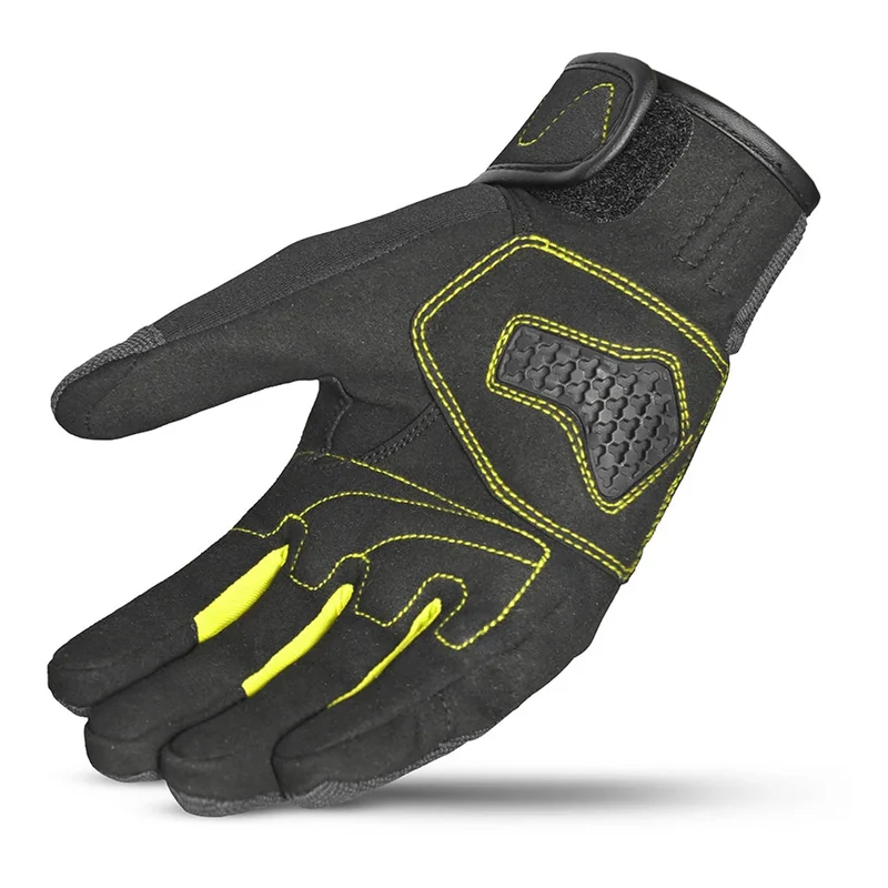 BELA STAR GUANTES DE MOTO TEXTIL GRIS NEGRO AMARILLO