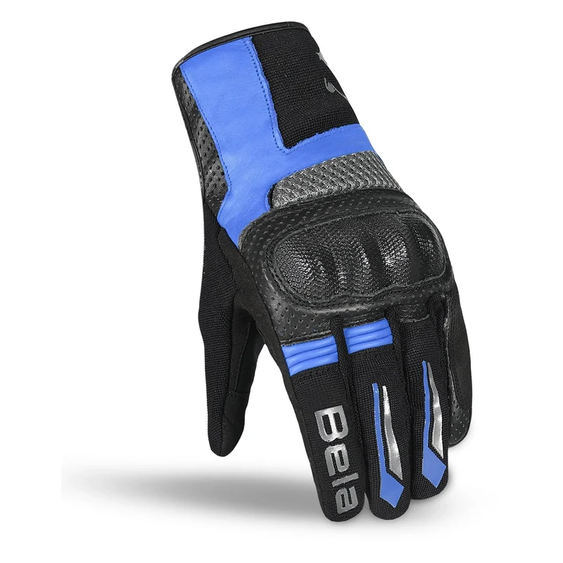 BELA HERO AIR GUANTES DE MOTO TEXTILE HOMBRE NEGRO GRIS AZUL