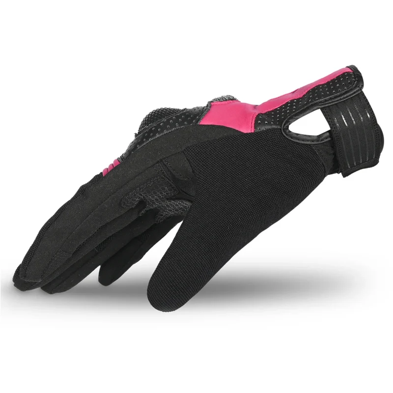 BELA HERO AIR GUANTES DE MOTO TEXTILE MUJER NEGRO ROSA