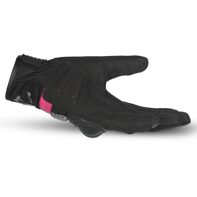 BELA HERO AIR GUANTES DE MOTO TEXTILE MUJER NEGRO ROSA