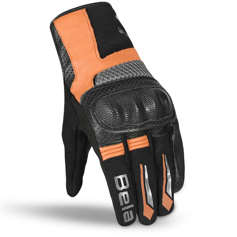 BELA HERO AIR GUANTES DE MOTO TEXTILE HOMBRE NEGRO NARANJA