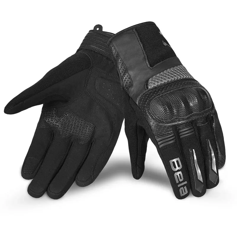 BELA HERO AIR GUANTES DE MOTO TEXTILE HOMBRE NEGRO GRIS