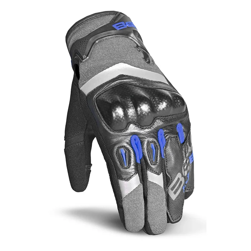 BELA DARING GUNATE DE MOTO HOMBRE GRIS NEGRO AZUL