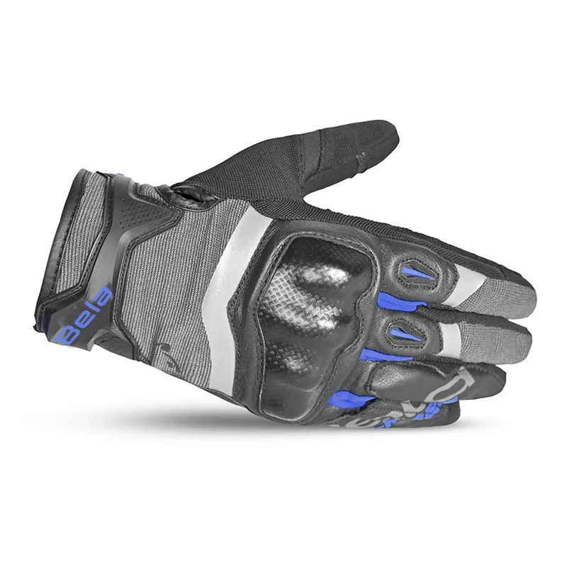 BELA DARING GUNATE DE MOTO HOMBRE GRIS NEGRO AZUL