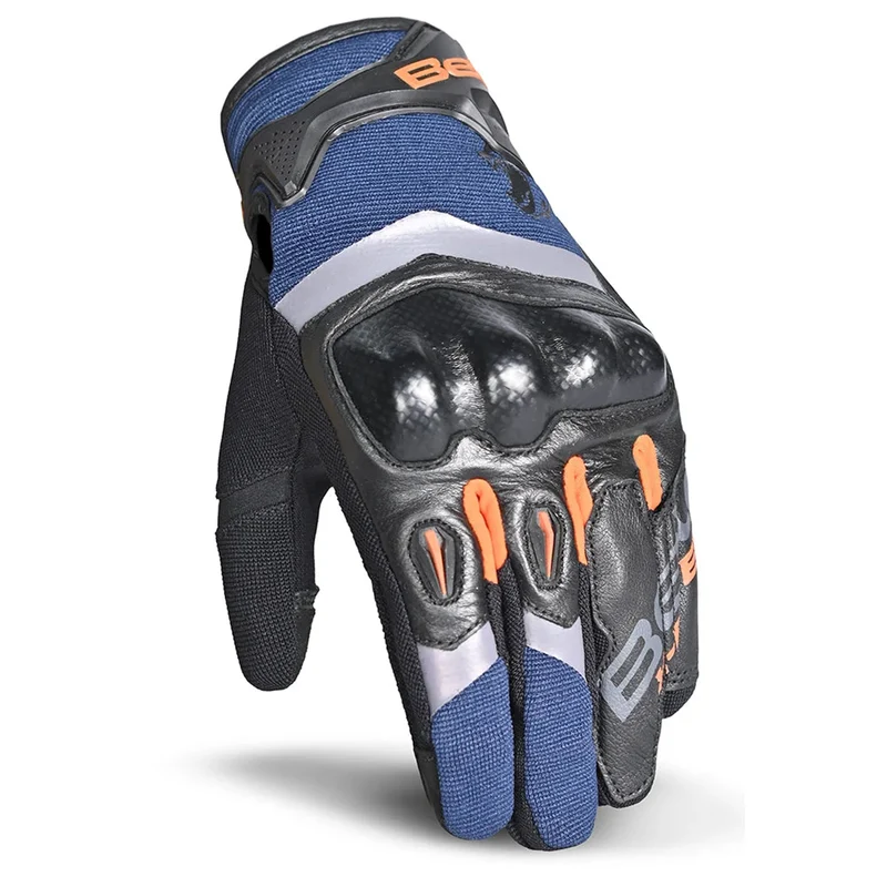 BELA DARING GUNATE DE MOTO HOMBRE AZUL NARANJA