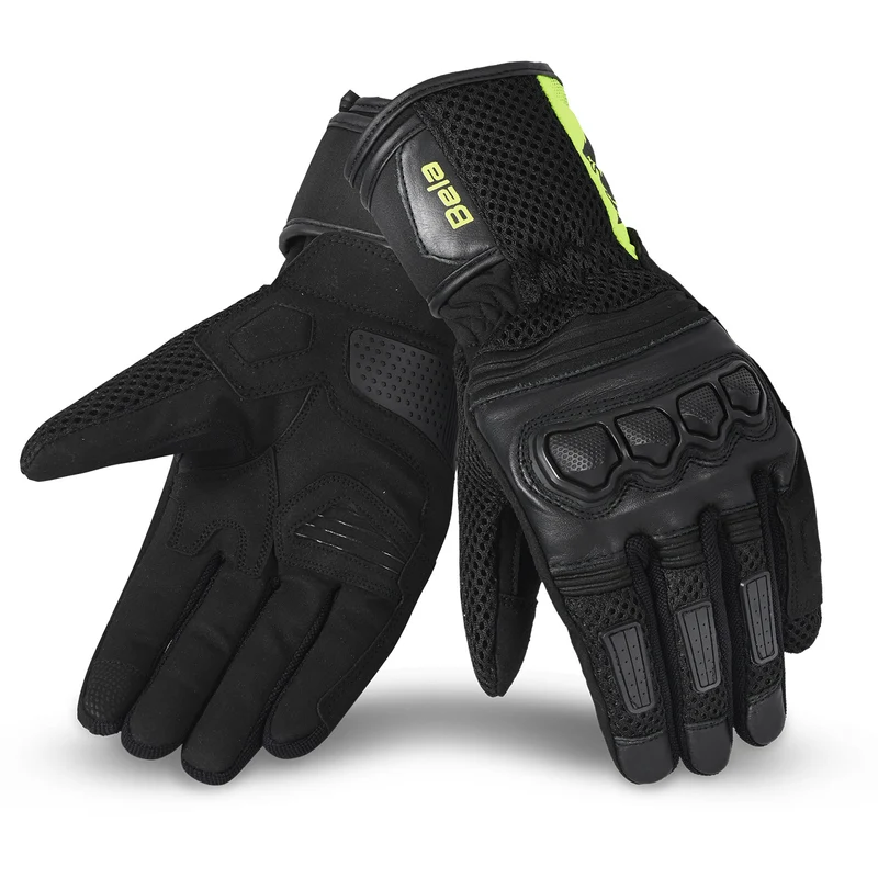 BELA TWIX MAN GUANTES DE MOTO TEXTIL NEGRO AMARILLO FLUO
