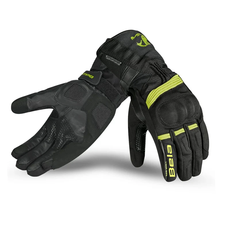 BELA STORM WINTER WP TEXTIL GUANTES DE MOTO NEGRO FAMARILLO