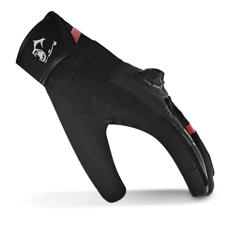 BELA TRACKER INVERNO WP GUANTES DE MOTO TEXTIL MUJER NEGRO ROJO