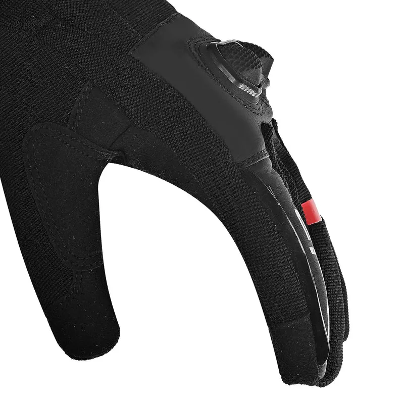 BELA TRACKER INVERNO WP GUANTES DE MOTO TEXTIL MUJER NEGRO ROJO